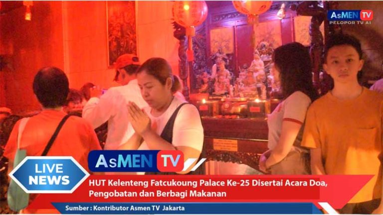 HUT Ke-25 Kelenteng Fatcukoung Palace Diisi Doa, Pengobatan, dan Berbagi Makanan (Cek Faktanya)